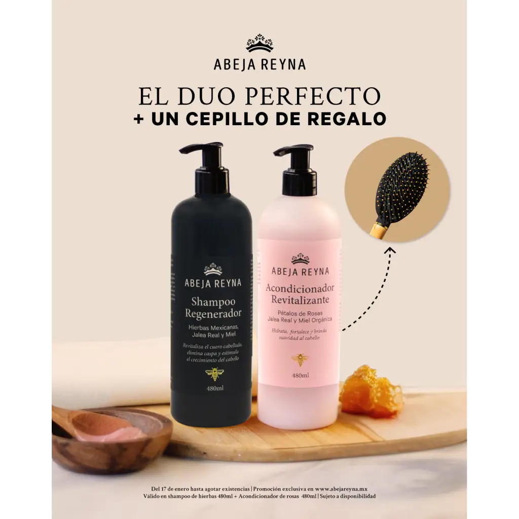 Acondicionador Pétalos de Rosa + Shampoo de Hierbas